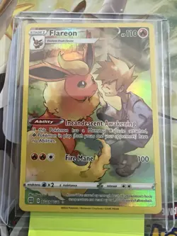 Pokemon Flareon Ultra Rare Holo SWSH09 Brilliant Stars Trainer Gallery TG01 NM - Image 2