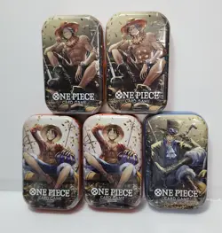 One Piece Tin Pack Set Vol 2| Factory Sealed (5 tins) US SELLER - Image 1