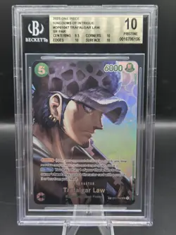 One Piece TCG Kingdoms of Intrigue - Trafalgar Law SP OP01-047 (BGS 10) English - Image 1