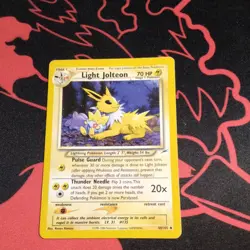 Pokemon TCG Light Jolteon Neo Destiny Card 48/105 Unlimited Uncommon - Image 1