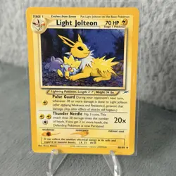 Pokemon TCG Light Jolteon Neo Destiny Card 48/105 Unlimited Uncommon MP - Image 1