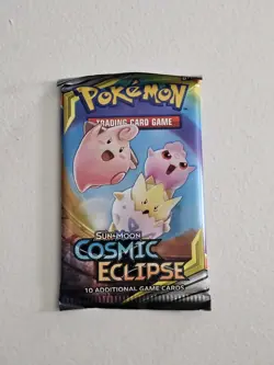 Pokemon Sun Moon Cosmic Eclipse Booster Pack - Togepi (FACTORY SEALED) 820650805899 - Image 1