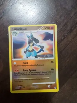 Pokemon TCG 2007 Lucario Reverse Holo Rare Diamond and Pearl 6/130 Stamped - Image 1