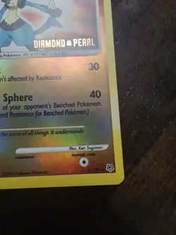 Pokemon TCG 2007 Lucario Reverse Holo Rare Diamond and Pearl 6/130 Stamped - Image 4