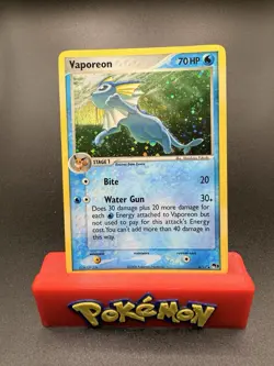 Vaporeon Pop Series 3 6/17 Holo Rare Promo MP Pokemon Card TK - Image 1