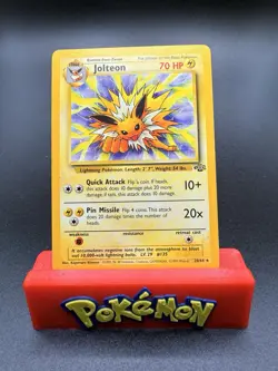 Jolteon 20/64 - Jungle - Rare - Pokemon Card Non Holo - Played Condition MP - Image 1