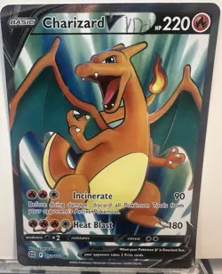 Pokemon TCG Charizard v Brilliant Stars Holo Ultra Rare Card 153/172 - Image 1