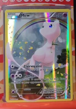 FULL ART Mew XY100 Holo promo pokemon mythical collection card NM Free Shipping - Image 1