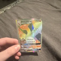 Pokemon Charizard GX Secret Rare Holo 150/147 SM-Burning Shadows 250HP GX Card - Image 1