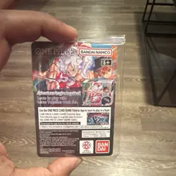 Bandai Namco One Piece CCG Monkey D. Luffy US Voyage Promo Holo Card 5000 Power - Image 2