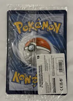 Pikachu At The Museum, Pokemon X Natural History Museum Jumbo Promo Pokemon Card - Image 2