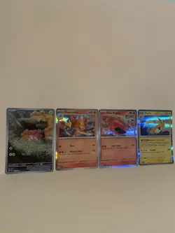 Paldean Fates Card Lot. Pawmi 226/091 + 010/091, 013/091, 019/091 Holos NM/Mint - Image 1