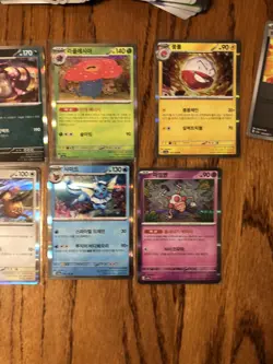 Pokemon 151 Korean Card Lot 60+ Cards NO DUPLICATES 8 Holos! PACK FRESH!! - Image 3