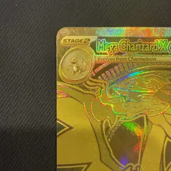 Mega Charizard X ex 130/094 Phantasmal Flames Gold Hyper Rare Pokemon Card - Image 2