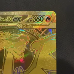 Mega Charizard X ex 130/094 Phantasmal Flames Gold Hyper Rare Pokemon Card - Image 3