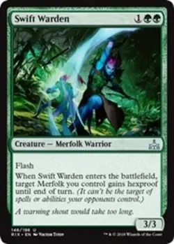 x1 Swift Warden - Rivals of Ixalan - NM - MTG - Image 1