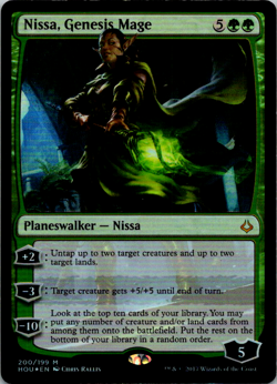 Nissa, Genesis Mage (Foil) #200 || MTG - Hour of Devastation || 2017 - Image 1