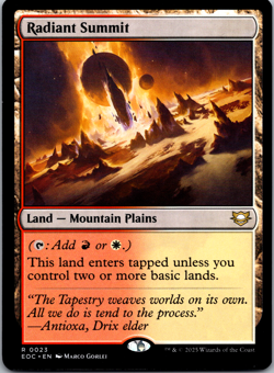 Radiant Summit - Magic: The Gathering - Edge of Eternities Regular - Image 1