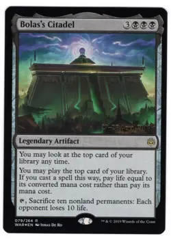 MTG FOIL Bolas's Citadel (Draft Weekend) - Promo #DRFT_WAR_079 - Image 1