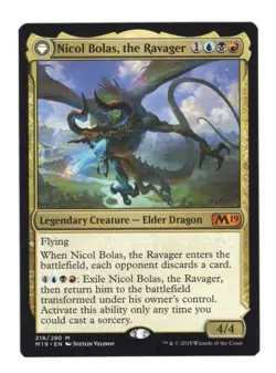 MTG - Nicol Bolas, The Ravager - M19 - NM - Unplayed Condition - Mythic Rare - Image 1