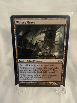 Magic the Gathering MTG Watery Grave (249) Gatecrash LP Raymond Swanland x1 - Image 2