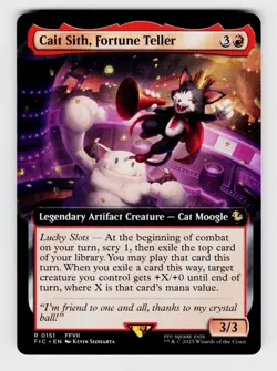 Commander: FINAL FANTASY Cait Sith, Fortune Teller (Extended Art) 151 Legendary - Image 1