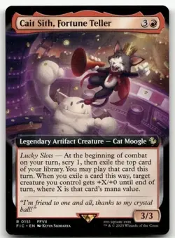 Cait Sith, Fortune Teller (Extended Art) #151 (NM) Final Fantasy FIC Magic MTG - Image 1
