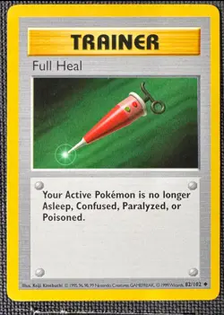 FULL HEAL 82/102 UC BASE SET SHADOWLESS POKEMON MP - Image 1