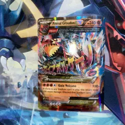 Pokemon TCG XY Primal Clash Groudon EX Ultra Rare Holofoil Card 86/160 - Image 1