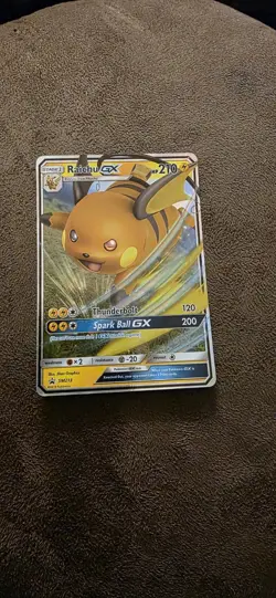 Raichu GX SM213 - Sun & Moon Black Star Promo Holo - Pokemon TCG Card - Image 1