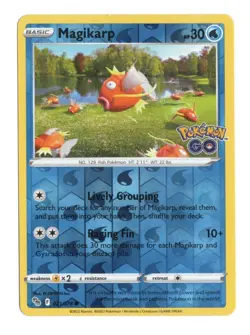 Magikarp 021/078 Reverse Holo Pokemon Go Common N-Design Inc Water TCG 2022 - Image 1