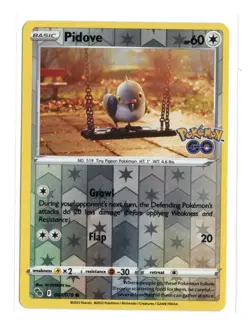 Pidove 061/078 Pokemon Go Reverse Holo Common Colorless TCG 2022 - Image 1