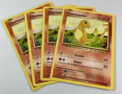 Charmander 9/108 (4X) Playset Lot Pokemon XY Evolutions Common Fire TCG 2016 - Image 1