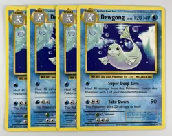 Dewgong 29/108 (4X) Playset Lot Pokemon XY Evolutions Rare Water TCG 2016 - Image 1