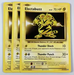 Electabuzz 41/108 (3X) Lot Pokemon XY Evolutions Common Lightning TCG 2016 - Image 1