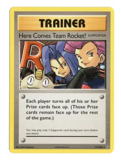 Here Comes Team Rocket 113/108 Pokemon XY Evolutions Supporter Flat Shipping - Image 1