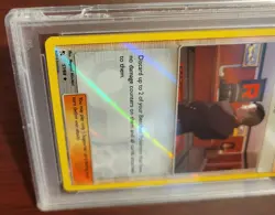 PSA 8 NM - MINT POKEMON Hidden Fates Giovanni's Exile Reverse Holo #57 *Cracks* - Image 5