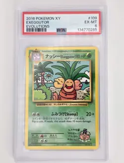 PSA 6 Exeggutor #109 Pokemon XY Evolutions Non Holo - Image 1