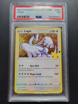 2021 POKEMON CELEBRATIONS #022 LUGIA - PSA 7 - Image 1