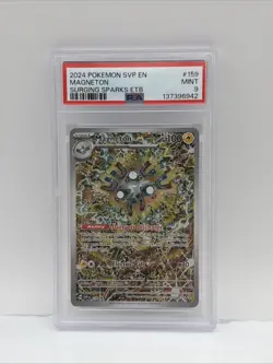 2024 Pokemon SVP Magnetron Surging Sparks Pokemon Center ETB Promo, PSA 9 - Image 1
