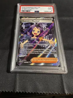 2025 POKEMON MEG EN-MEGA EVOLUTION ULTRA RARE #165 ACEROLA'S MISCHIEF PSA 9 - Image 2