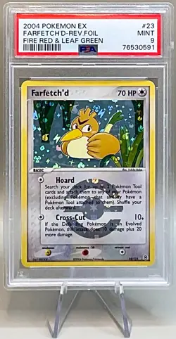 Pokemon Farfetch’d #23/112 Rev. Holo Rare 2004 EX Fire Red Leaf Green PSA 9 MINT - Image 1