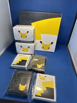 Celebrations Pokemon Center Exclusive Deck Boxes And Sleeves Lot SEALED Read - Image 1