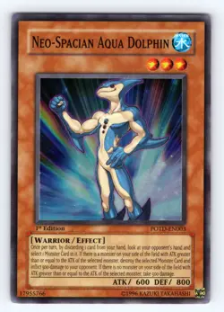 Yugioh Neo-Spacian Aqua Dolphin POTD-EN003 1st Edition Super Rare - NM 💎 - Image 1