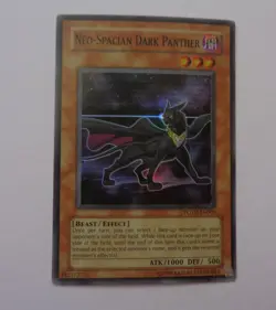 Neo-Spacian Dark Panther POTD-EN005 (Super Rare, Unlimited, Lightly Played / LP) - Image 1