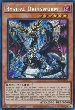 Yugioh! LP Bystial Druiswurm - MP23-EN159 - Prismatic Secret Rare - 1st Edition - Image 1