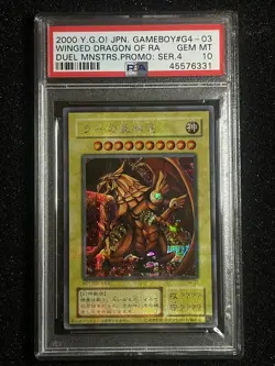 Yugioh The Winged Dragon Of Ra G4-03 PSA 10 2000 Japanese Parallel Secret Rare - Image 1