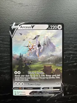 Pokemon TCG Arceus V SWSH204 Sword & Shield Promo Card Near Mint Condition - Image 1