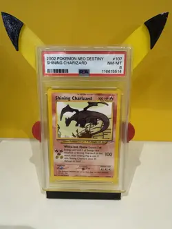 Pokemon Neo Destiny 2002 Shining Charizard #107 NM-MT PSA 8 - Image 1