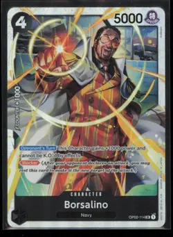 Borsalino OP02-114 One Piece Paramount War Super Rare Near Mint - Image 1